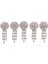 5 Kristal Çiçek Bezemeler Rhinestone Düğme Flatback Düğün Dekorları (Yurt Dışından) 2