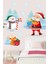 Noel Baba ve Sevimli Kardan Adam Çocuk Odası Stickeri 2