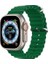 Apple Watch Uyumlu 42MM 44MM 45MM 49MM 1/2/3/4/5/6/se/7/8/ultra Akıllı Saat Ocean Kordon ve Kayışı Yeşil 1