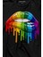 Lips Rainbow Dudak Gökkuşağı Uzun Kollu Tişört Baskılı T-Shirt 2