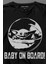 Baby On Board Yoda Star Wars Bebek Mandalorian Jedi Uzun Kollu Tişört Baskılı T-Shirt 2