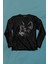 Kedi Silüeti Black Cat Çizim Uzun Kollu Tişört Baskılı T-Shirt 1