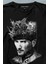 Atatürk Çanakkale Silüet Tipografi Mustafa Kemal Cumhuriyet Uzun Kollu Tişört Baskılı T-Shirt 2