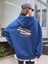 Kadın Sax Mavi The Theater Baskılı Kapüşonlu Sweatshirt 5