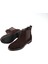 Erkek Deri Yandan Süet Özel Üretim Ortopedik Taban Kışlık Bot(Genuine Leather) 3