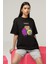 Bear Renkli Tasarım Baskılı Oversize T-Shirt 1