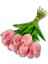 Yapay 10'lu Islak Lale Buketi 33 cm Pembe 3