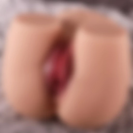 Yuwie Premium Masturbator - Realistik Anal Vajinal 2 In 1 Titreşimli Suni Kalça Vajina