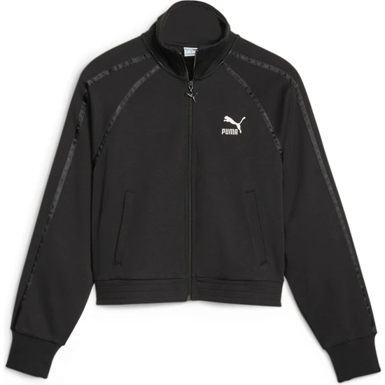 Puma Kadın Puma Black Puma T7 Track Jacket Siyah Kadın Fermuarlı Sweatshirt