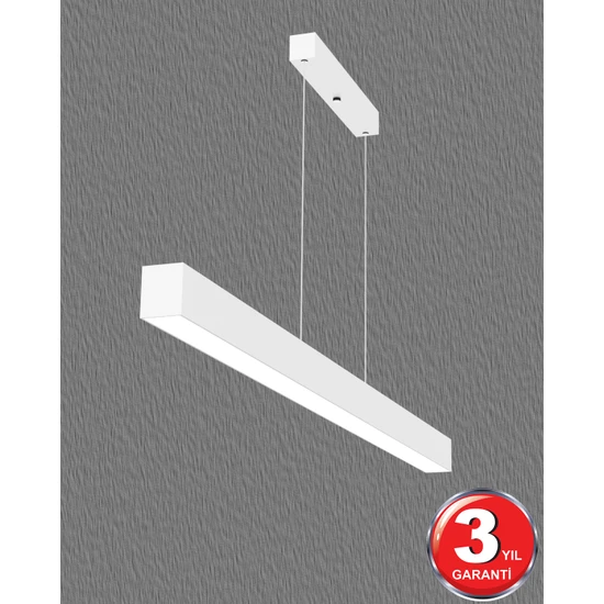 Lineer 100 cm - Ledli Modern Sarkıt Linear LED Avize Salon Mutfak Oturma Odası Yatak Odası Antre Hol Ofis LED