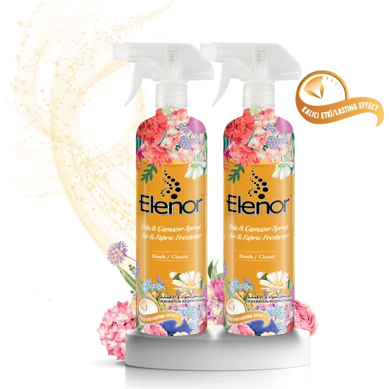 Elenor Oda ve Çamaşır Spreyi Klasik 500 ml 2'li