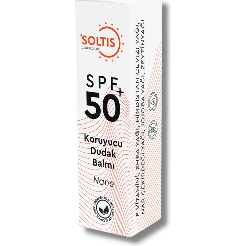 Soltis SPF 50+ Koruyucu Naneli Dudak Balmı Yoğun Nemlendirici ve Dolgunlaştırıcı Özellikte
