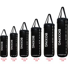 Spor Byfit Yırtılmaz Siyah Deluxe Boxing Kolonlu Boks Torbası ve Tavan Askı Kancası
