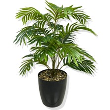 Yapay Areka Mini Ağaç 21 Dal 80 cm Siyah Saksı