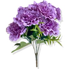 Yapay Mor Karanfil Demeti 45 cm 7 Dal