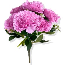Yapay Pembe Karanfil Demeti 45 cm 7 Dal