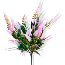 Yapay Yeşillik Demeti Pembe 40 cm 7 Dal