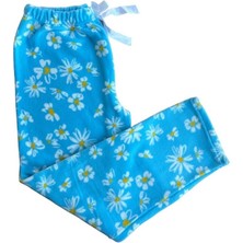 Bie's Kadın Desenli Yumuşak Polar Kışlık Pijama Eşofman Tek Alt