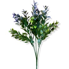 Yapay Mor Ruscus Bitkisi 40 cm 5 Dal