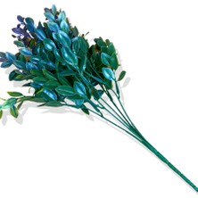 Yapay Mor Ruscus Bitkisi 40 cm 5 Dal