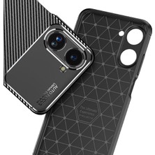 Case Street Realme 10 4g Kılıf Negro Karbon Dizayn Silikon Siyah