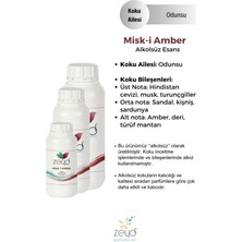 Zeyd Misk-I Amber Litrelik Parfüm Esansı - 1000 ml Extra