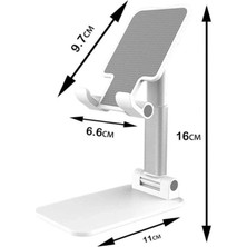 Mettzchrom Masaüstü Telefon Tutucu Stant Masaüstü Tablet Tutacak Şarj Standı