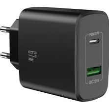 Airstorr  Ultra Turbo Pd Usb-C + Usb-A 67W Süper Hızlı Şarj  Adaptörü