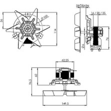 Aircol Aks 686-25 Hava Sirkülasyon Fanı