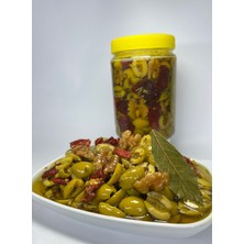 Dalgıçoğlu Cevizli Zeytin Salatası Kuru Domatesli Ayvalık Yeşil Zeytin 1 kg