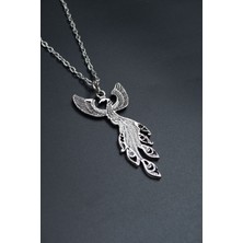 Had Safha Accessories Zümrüdü Anka Kuşu Düz Zincir Kolye