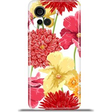 Cupcase Casper Via F30 Kılıf Esnek Silikon Kamera Koruma 4K Desenli Özel Tasarım - Krizantem