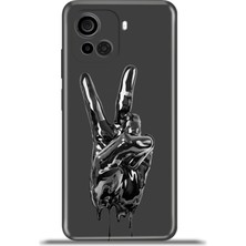 Cupcase Casper Via F30 Kılıf Esnek Silikon Kamera Koruma 4K Desenli Özel Tasarım - Peace