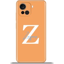 Cupcase Casper Via F30 Kılıf Silikon Esnek Kamera Koruma Kişiye Özel Isim Harf Zao Turuncu - Z