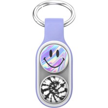Goldenowl Accessory Poppuck Trick Magnet, Manyetik Oyuncak, Çanta Klipsi, Lila Anahtarlık
