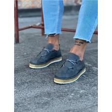 Alfaze Erkek Casual Ayakkabı Vegan Gri Topuk Boyu 3 cm
