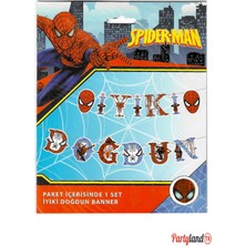 Partylandtr Örümcek Adam Spiderman Temalı Iyiki Doğdun 3D Banner