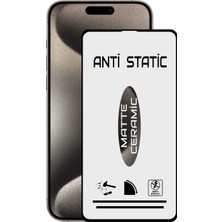 Case World Apple iPhone 15 Promax Tam Kaplayan Anti Statik Kırılmayan Mat Seramik Nano Esnek Ekran Koruyucu Cam