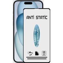 Case World Apple iPhone 15 Plus Tam Kaplayan Anti Statik Kırılmayan Mat Seramik Nano Esnek Ekran Koruyucu Cam