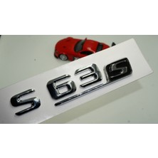 Dk Benz S63S Bagaj Krom Metal 3m 3D Yazı Logo