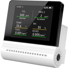 Ayt Noyafa JMS16 Hava Dedektörü 4 In 1 Formaldehit Karbon Dioksit Partikül Testi