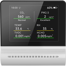 Ayt Noyafa JMS16 Hava Dedektörü 4 In 1 Formaldehit Karbon Dioksit Partikül Testi