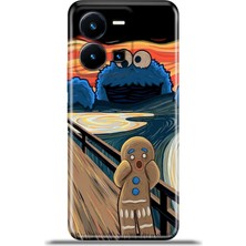 Cupcase Vivo Y35 Kılıf Esnek Silikon Kamera Koruma 4K Desenli Özel Tasarım - Gogh Comic