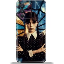 Cupcase Vivo V23 5g Kılıf Esnek Silikon Kamera Koruma 4K Desenli Özel Tasarım - Wednesday