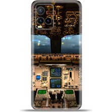 Cupcase Vivo Y33S Kılıf Esnek Silikon Kamera Koruma 4K Desenli Özel Tasarım - Kokpit