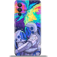 Cupcase Vivo V23 5g Kılıf Esnek Silikon Kamera Koruma 4K Desenli Özel Tasarım - Astrolove