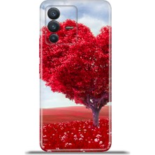 Cupcase Vivo V23 5g Kılıf Esnek Silikon Kamera Koruma 4K Desenli Özel Tasarım - Kalp Gölgesi