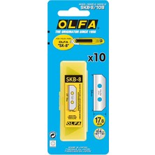 Olfa SKB-8/10B Çift Yönlü Emniyetli Maket Bıçağı Yedeği 10'lu