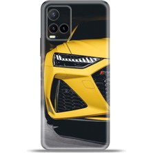 Cupcase Vivo Y21S Kılıf Esnek Silikon Kamera Koruma 4K Desenli Özel Tasarım - Rscar