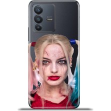 Cupcase Vivo V23 5g Kılıf Esnek Silikon Kamera Koruma 4K Desenli Özel Tasarım - Harleyy Quinn
